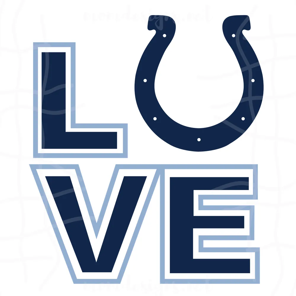 Love Indianapolis colts svg