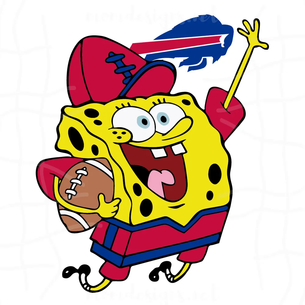 Buffalo Bills Football Spongebob Svg, Sport Svg, Buffalo Bills NFL, Bills Football Team, Bills Svg, Bills NFL Svg, Buffalo Bills Svg, Super Bowl Svg