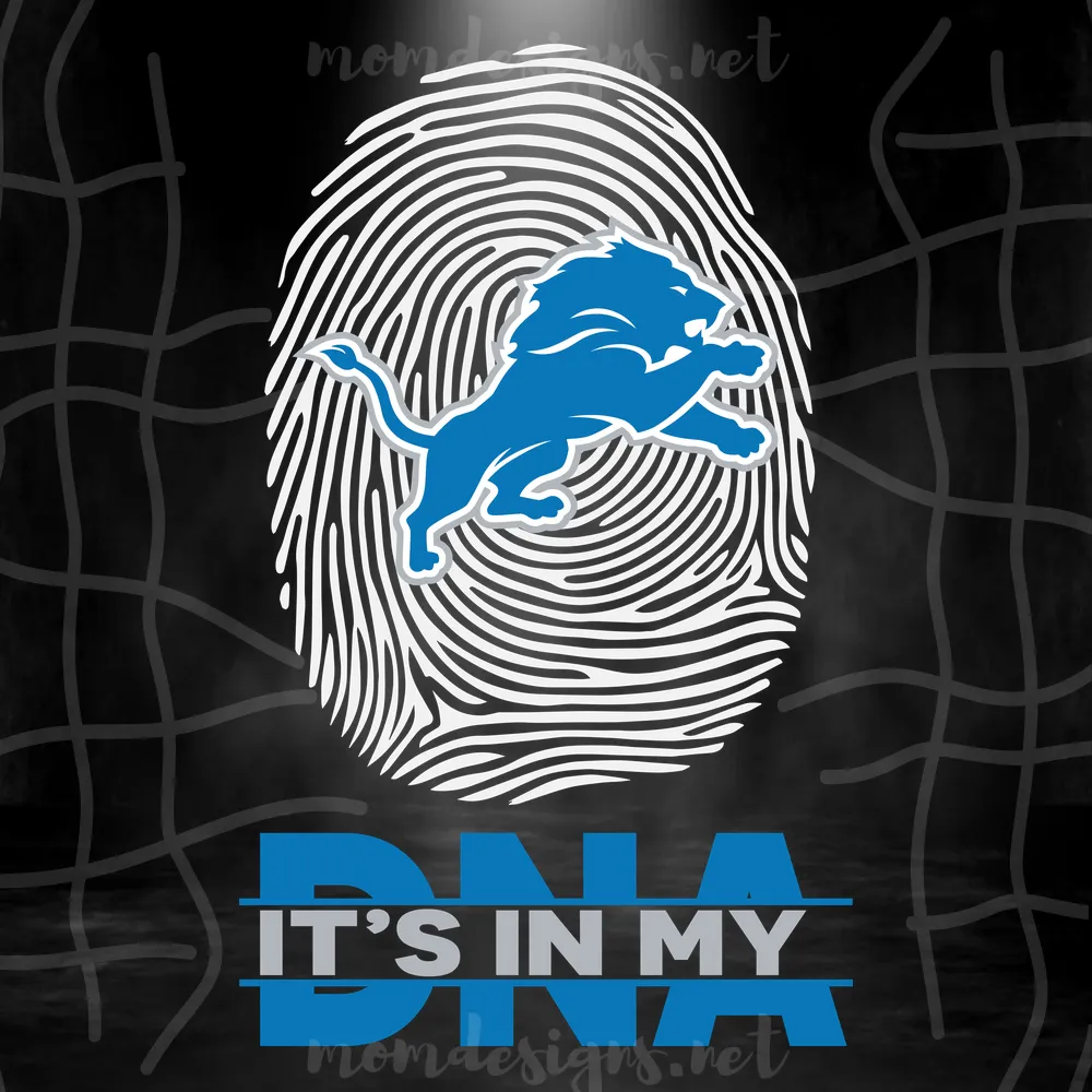 Its In My DNA Detroit Lions Svg, Sport Svg, Detroit Lions Svg, The Lions Svg, Lions NFL, NFL Svg, NFL Team Svg, Fingerprint Svg, American Football, Lions Logo, Detroit Lions Shirt, Detroit Lions Mug