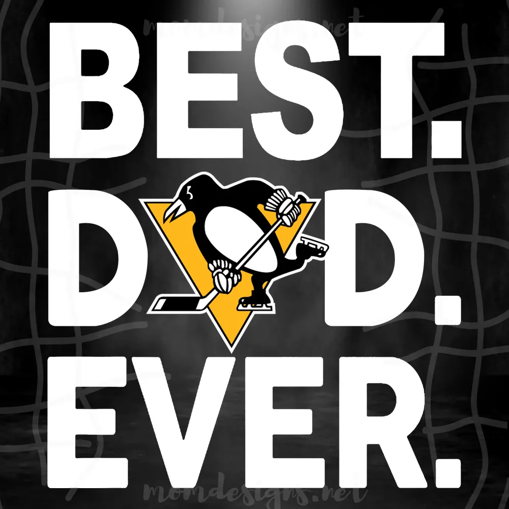 Pittsburgh Penguins Best Dad Ever Svg, Pittsburgh Penguins Svg, Best Dad Ever Svg