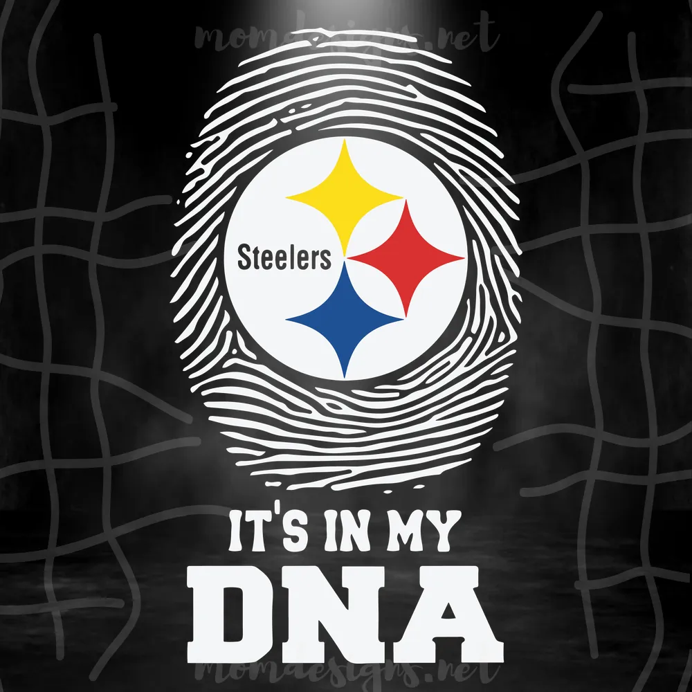 Steelers it's in my DNA, svg, png, dxf, eps file NFL0000176, svg cricut, silhouette svg files, cricut svg, silhouette svg, svg designs, vinyl