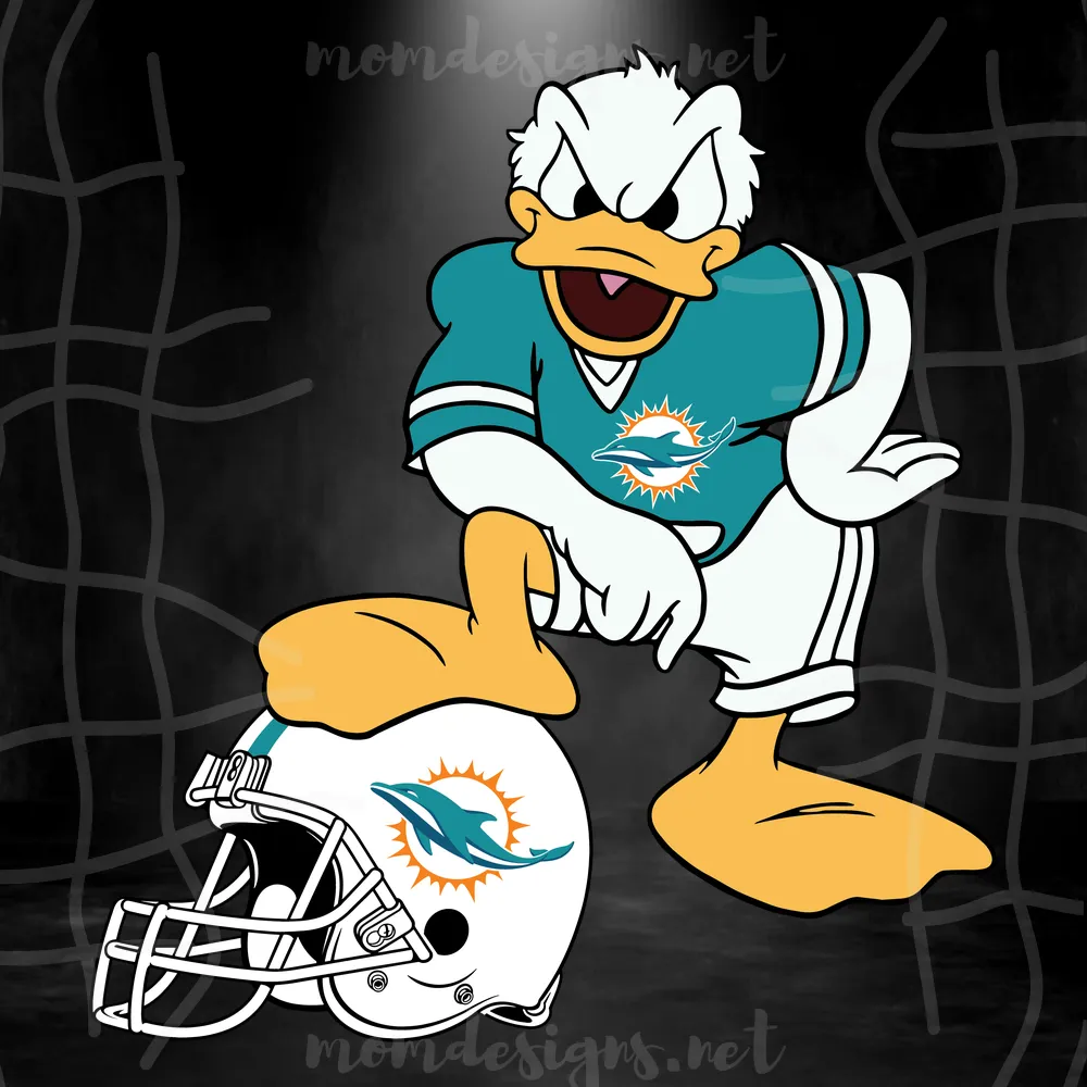 Miami Dolphins Donald Duck Svg, Sport Svg, Miami Dolphins, Dolphins Svg, Dolphins Nfl, Dolphins Helmet Svg, Donald Duck Svg, Nfl Svg, Nfl Team Svg, Dolphins Shirt, Dolphins Gifts, Super Bowl Svg