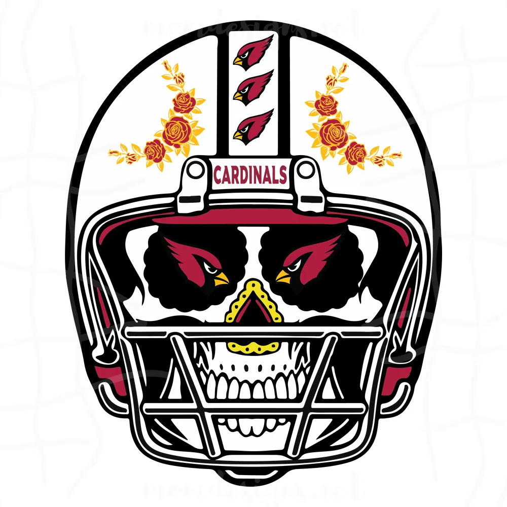 Sugar Skull Cardinals Svg, Sport Svg, Arizona Cardinals Svg, Cardinals Football Team, Cardinals Svg, Arizona Svg, Super Bowl Svg, Arizona Football Svg, Cardinals Logo Svg, Cardinals Fan, NFL Teams, Football Svg