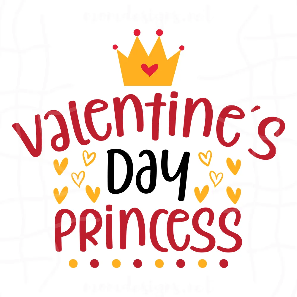 Valentine's Day Princess Svg, Valentine Svg, Princess Svg, Happy Valentine Day Svg