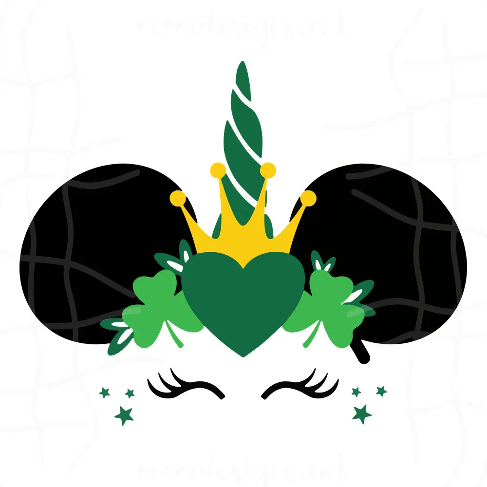 Unicorn Patrick’S Day Svg, Unicorn Svg, Lucky Svg, Clover Svg, St Patrick'S Day Svg