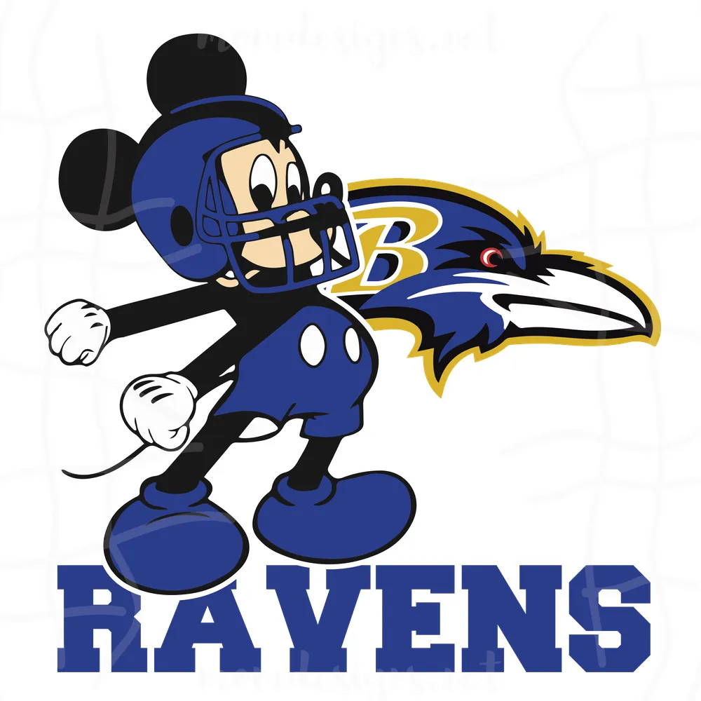 Mickey Mouse Ravens Svg, Sport Svg, Football Svg, Football Teams Svg, NFL Svg, Baltimore Ravens Svg, Ravens Football Team, Ravens Svg, Baltimore Svg, Super Bowl Svg, Football Mickey Svg