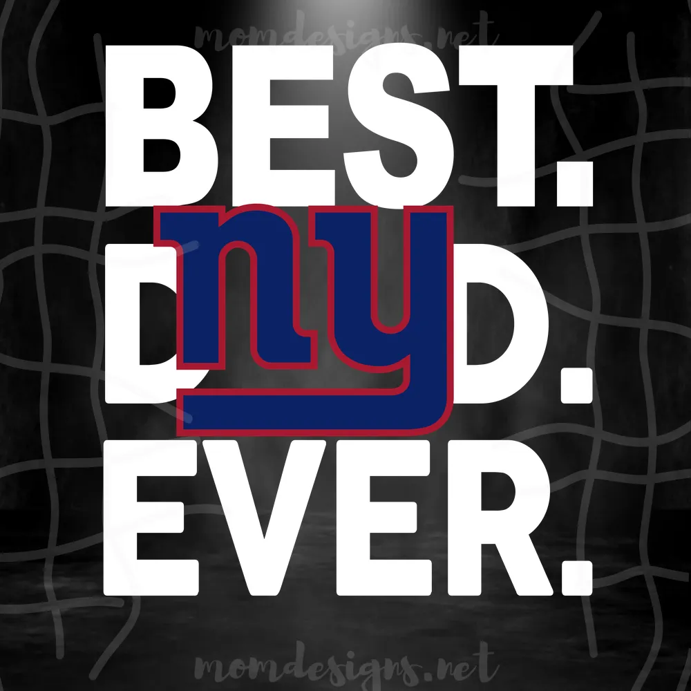 New York Giants Best Dad Ever Svg, Best Dad Ever Svg, New York Giants Svg