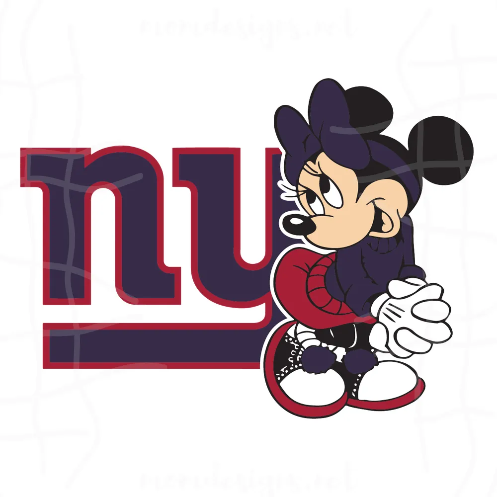 Minnie New York Giants Logo Svg, New York Giants Logo, Sport svg, New York Giants Fan, Sport Teams, Football Lover, NFL Svg, Super Bowl Svg, NFL Teams