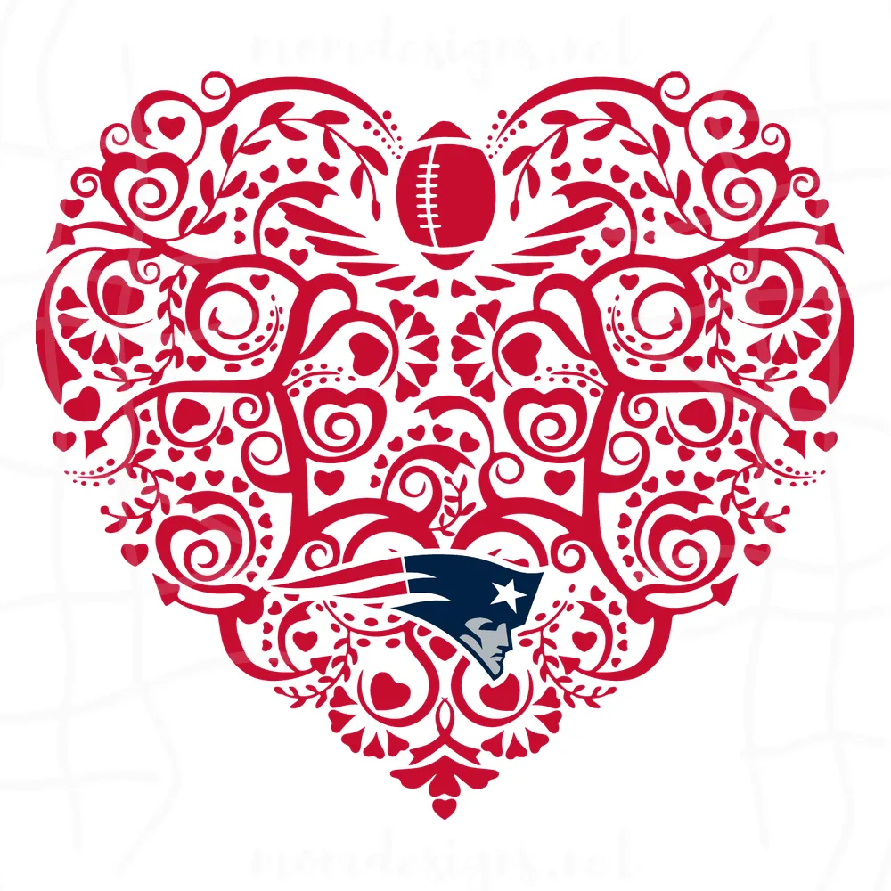 New England Patriots Football Heart Svg, Sport Svg, New England Patriots Svg, Patriots Football Team, Patriots Svg, NE Patriots Svg, Super Bowl Svg, Football Svg, Football Teams Svg, NFL Svg, NE Football Svg