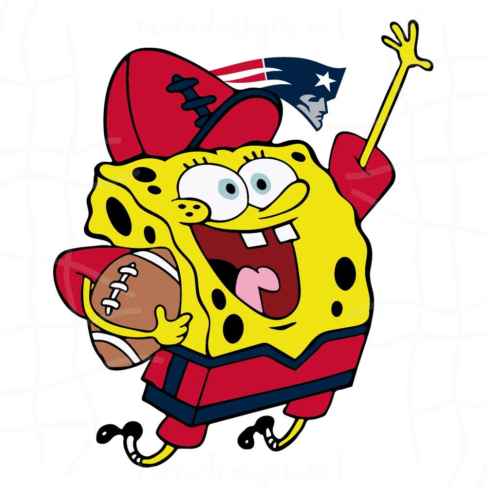  New England Patriots Football Spongebob Svg, Sport Svg, New England Patriots Svg, Patriots Football Team, Patriots Svg, NE Patriots Svg, Super Bowl Svg, Football Svg, Football Teams Svg, NFL Svg, NE Football Svg