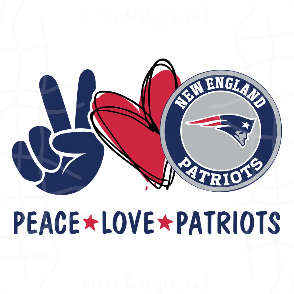Peace love New England Patriots ,svg,png,dxf,eps,cricut,silhouette,play day,decoration,decal,Girl,heart,ball,svg cricut, silhouette svg files, cricut svg, silhouette svg, svg designs, vinyl svg