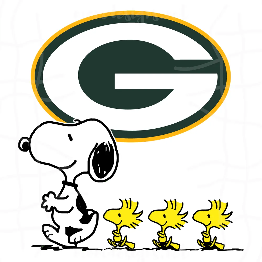 Green Bay Packers Snoopy Woodstock Svg, Green Bay Packers Svg, Packers Nfl Svg