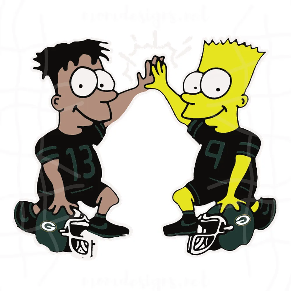 The Simpson Green Bay Packers Svg, Sport Svg, Green Bay Packers Svg, Green Bay Packers Football Team Svg, The Simpson Svg, The Simpson Characters Svg