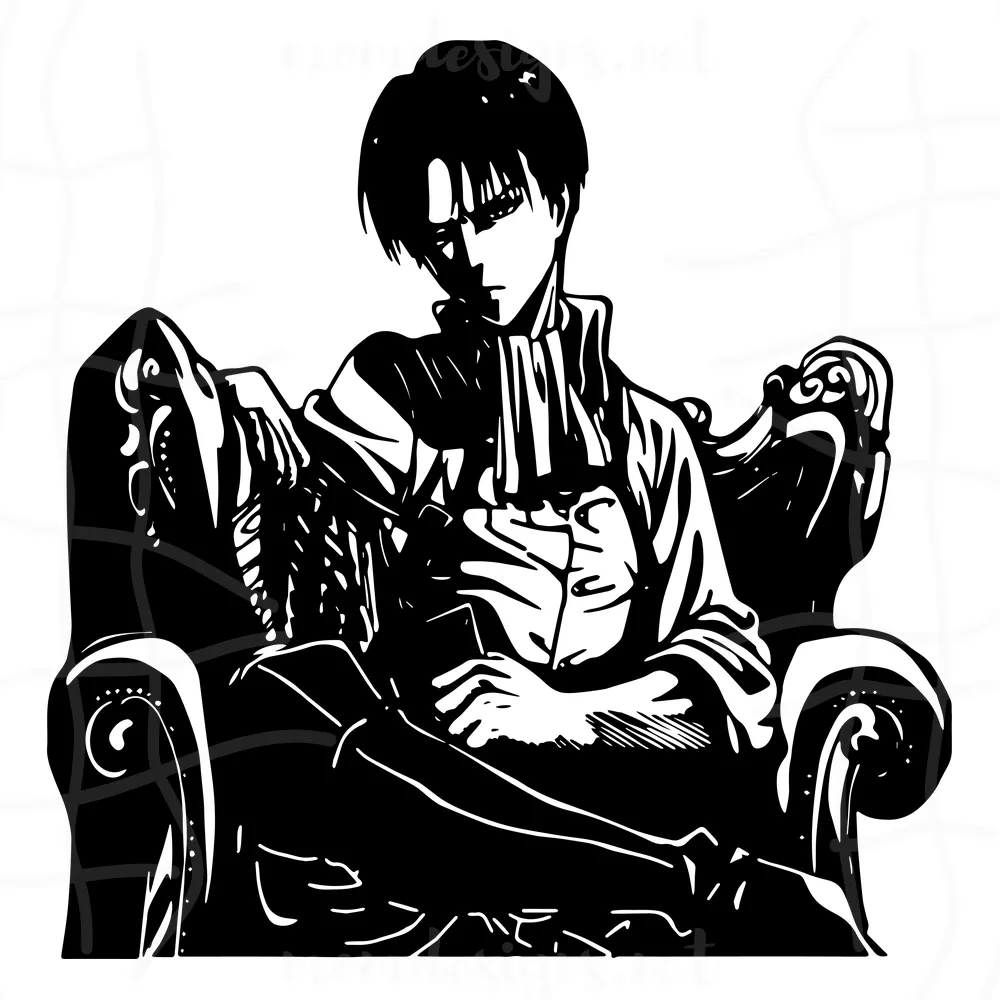 Levi Ackerman Svg, Levi Svg, Attack On Titan Svg, Anime Cartoon Svg