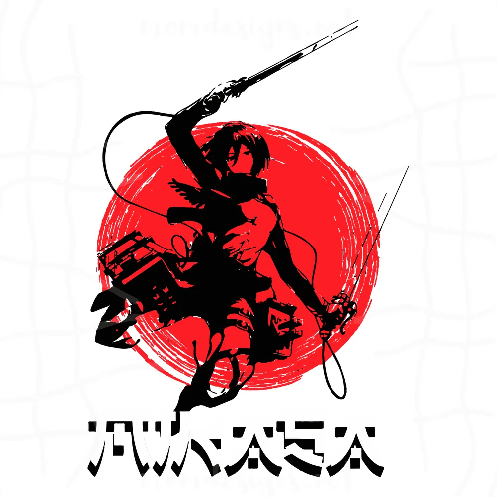 Mikasa Ackerman Svg, Attack On Titan Svg, Mikasa Svg, Mikasa Anime Svg
