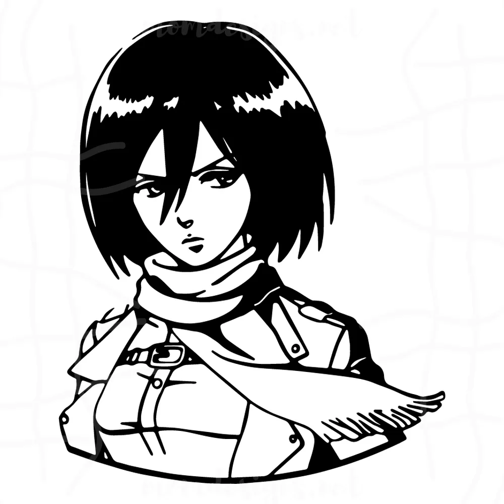 Mikasa Ackerman Svg, Mikasa Svg, Attack On Titan Svg, Anime Cartoon Svg