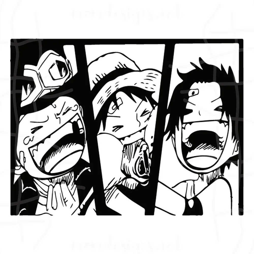 Sabo Svg, Monkey D.Luffy Svg, Portgas D. Ace Svg, One Piece Svg, Manga Svg