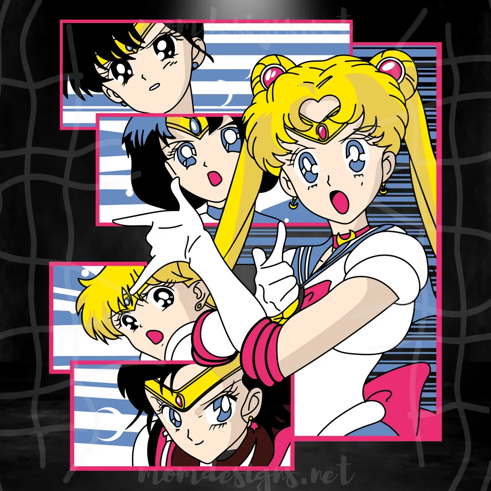 Team Sailor Moon Anime, The Best Digital Svg Designs For Cricut