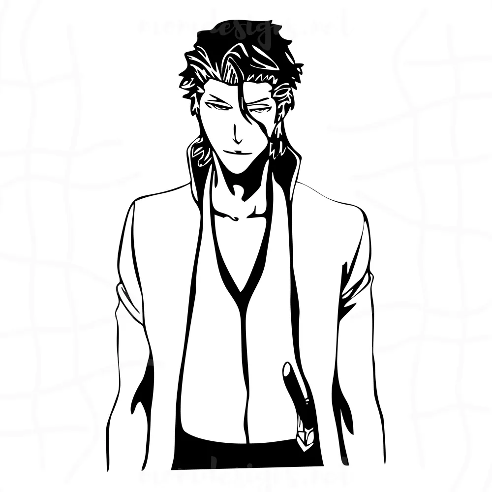 Bleach Aizen Sousuke Svg, Aizen Sousuke Svg, Bleach Anime Svg, Anime Lover Svg