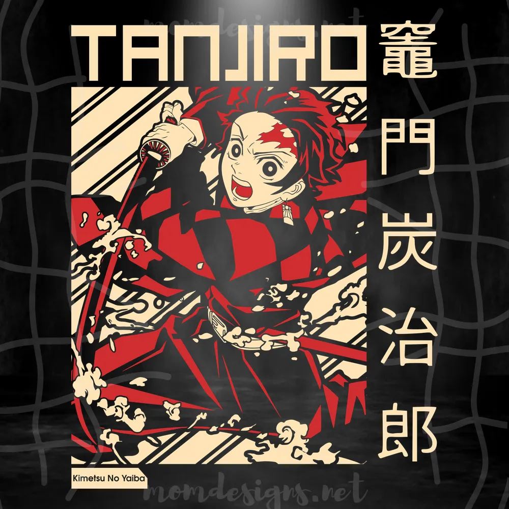 Kamado Tanjiro With Sword Demon Slayer, Svg Illustrations