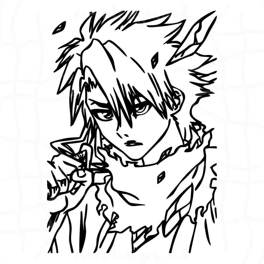 Toshiro Hitsugaya Svg, Bleach Anime Svg, Bleach Svg, Anime Manga Svg