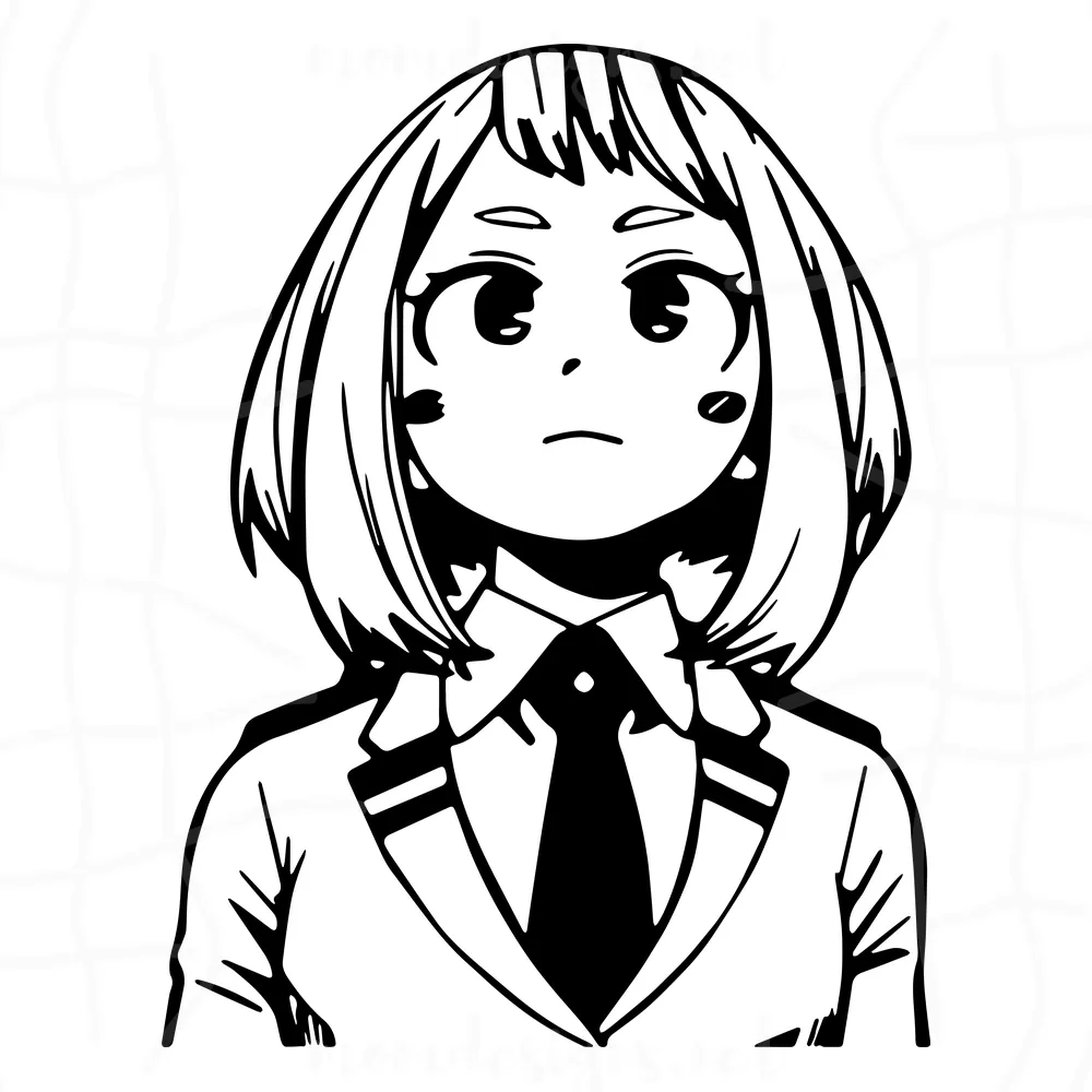 Ochako Uraraka Svg, Class 1-A Student Svg, My Hero Academia Svg, Anime Svg