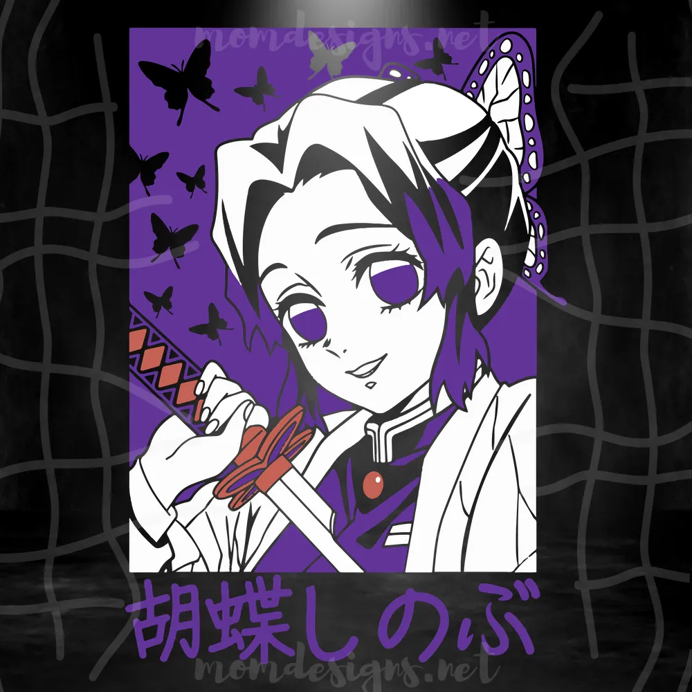 Shinobu Kochō Demon Slayer, Svg Files For Commercial Use