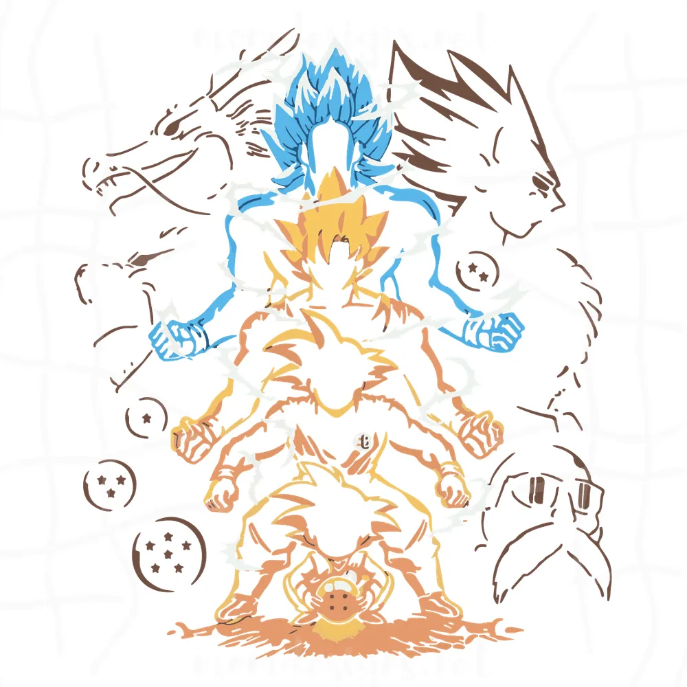 Son Goku Svg, Dragon Ball Z Svg, Anime Svg, Goku Super Saiyan Svg, Manga Svg