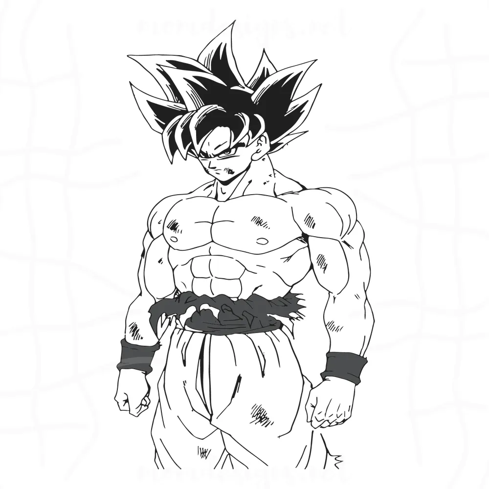 Son Goku Svg, Dragon Ball Svg, Dragon Ball Z Svg, Anime Svg, Cartoon Svg