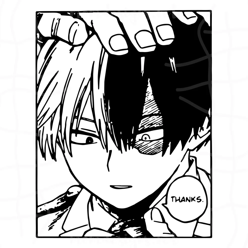 Todoroki Shouto My Hero Academia Svg, Todoroki Shouto Svg, My Hero Academia Svg