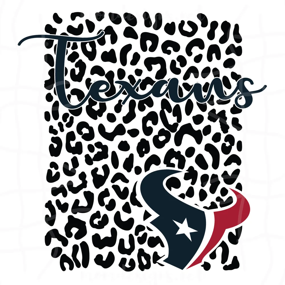 Houston Texans Leopard Spirit Svg, Sport Svg, Texans Svg, Houston Texans Svg, Houston Svg, Super Bowl Svg, Football Svg, Football Teams Svg, NFL Svg, Houston Texans Fan, Houston Football, NFL Teams