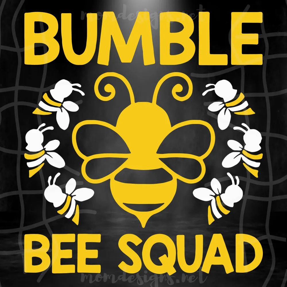 Bumble Bee Squad Svg, Bee Svg, Bee Squad Svg, Bee Lover Svg, Love Bee Svg