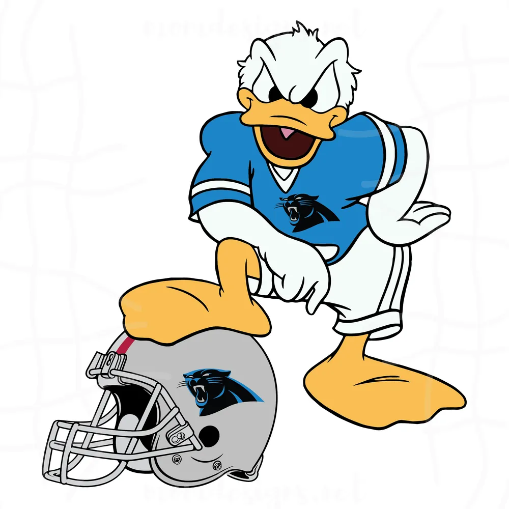 Carolina Panthers Donald Duck Svg, Sport Svg, Carolina Panthers, Panthers Svg, Panthers Nfl, Panthers Helmet Svg, Donald Duck Svg, Nfl Svg, Nfl Team Svg, American Football, Panthers Shirt, Super Bowl Svg