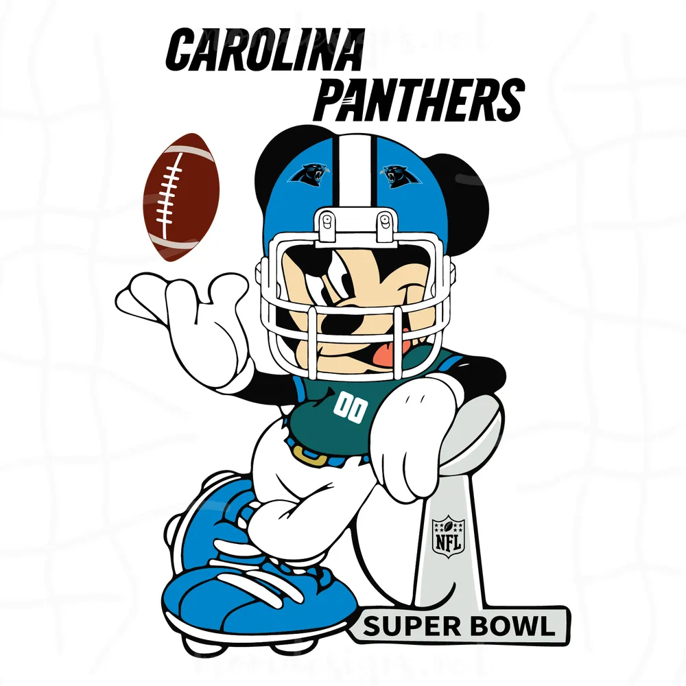 Mickey Mouse Carolina Panthers Svg, Sport Svg, Carolina Panthers Svg, Panthers Football Team, Panthers Svg, Carolina Svg, Super Bowl Svg, Football Svg, Football Teams Svg, NFL Svg, Panthers Fan, NFL Teams, NFL Teams Logo