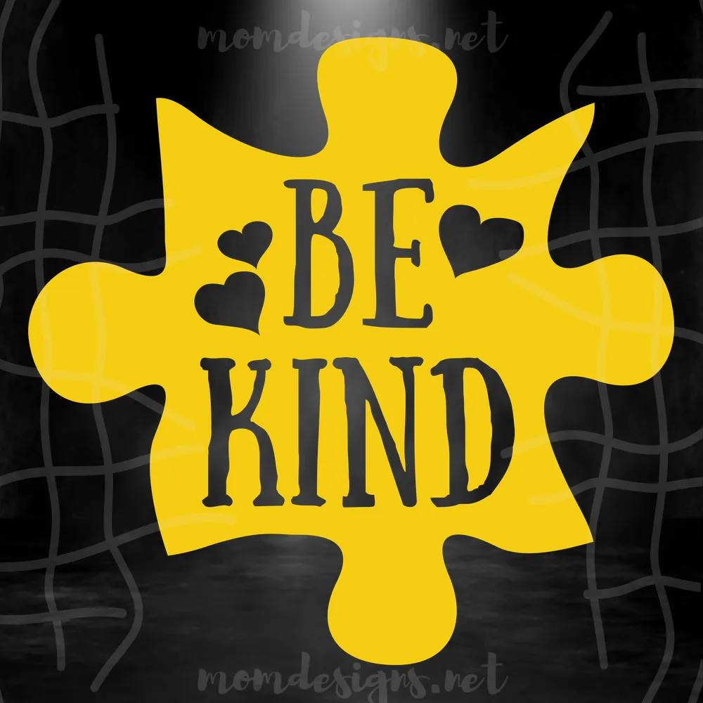 Puzzle Be Kind Svg, Autism Svg, Autism Awareness Svg, Puzzle Svg, April Autism Month Svg