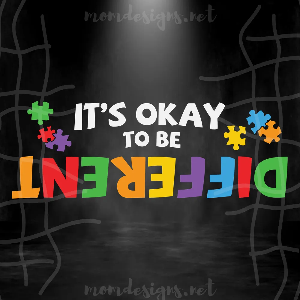 It’S Ok To Be Different Autism Awareness Svg, Autism Svg, Autism Awareness Svg