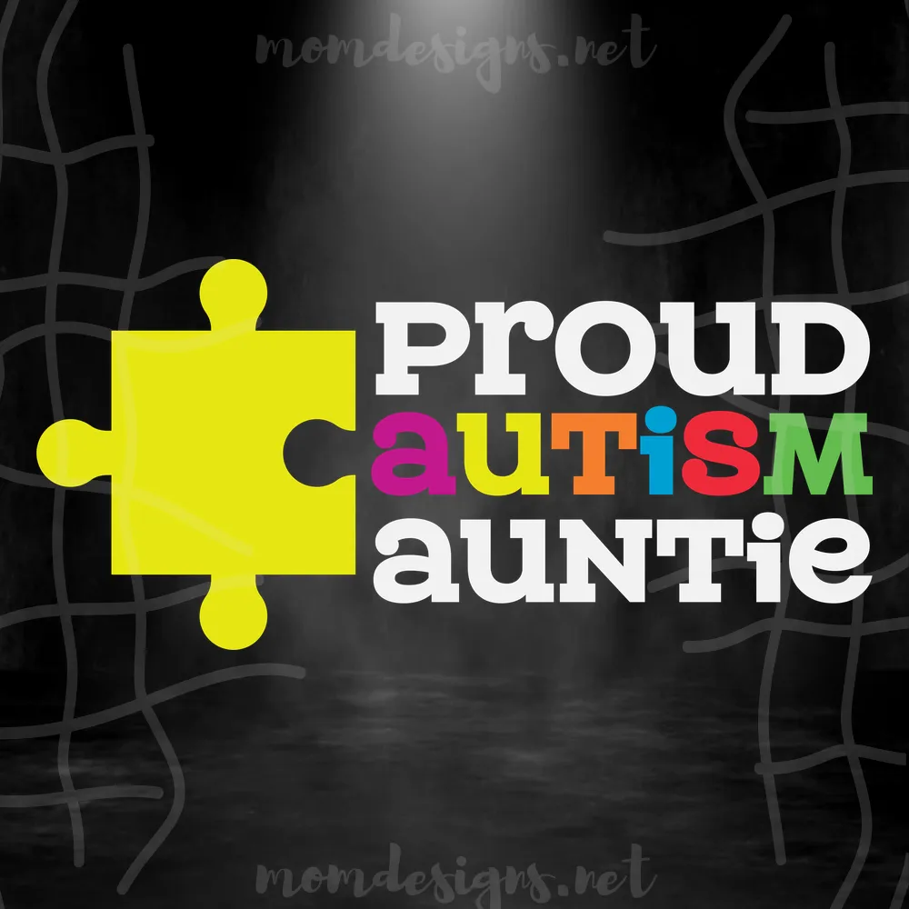 Proud Autism Auntie Svg, Autism Svg, Autism Awareness Svg, Autism Puzzle Svg