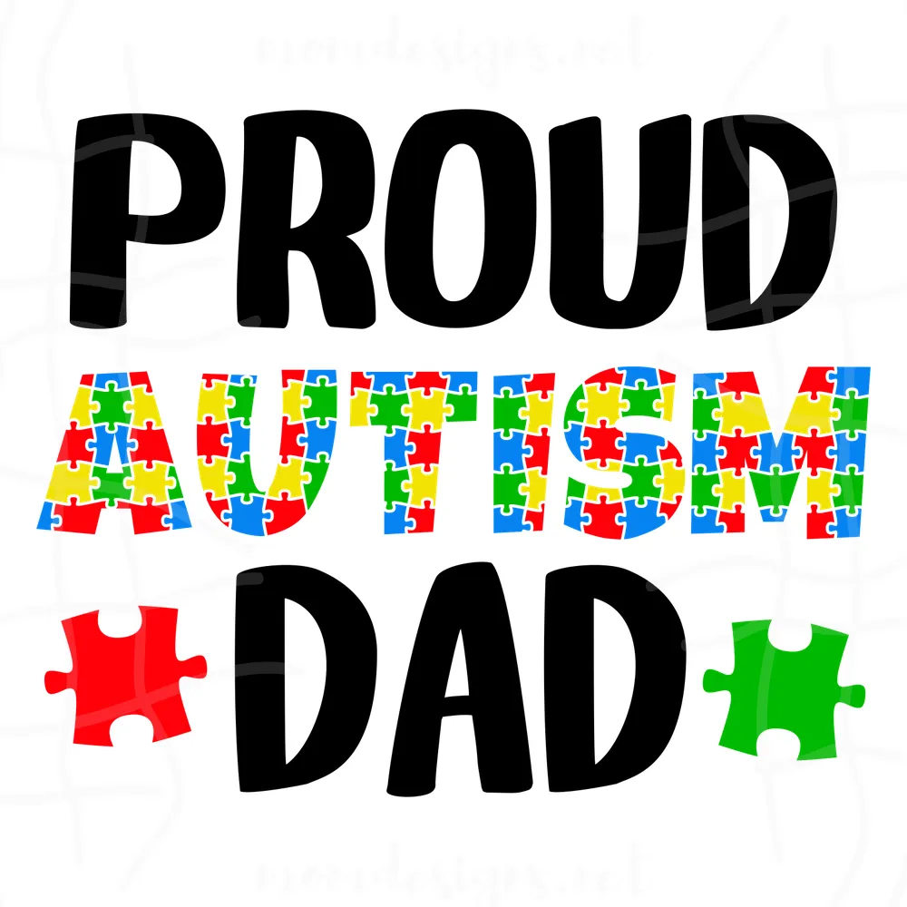 Proud Autism Dad Svg, Autism Family Svg, Autism Svg, Autism Awareness Svg