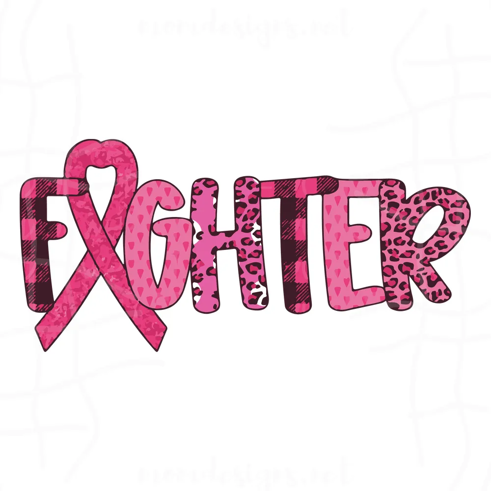 Fighter Breast Cancer svg, Breast Cancer svg, Cancer Awareness svg, Cancer Survivor svg, Cancer Ribbon svg, Fight Cancer svg, Pink Ribbon svg