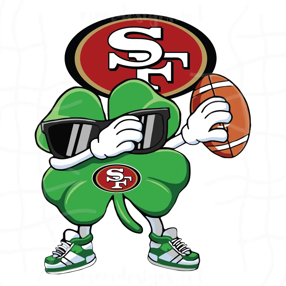 Dabbing Shamrock Football St Patricks Day San Francisco 49ers Svg, Sport Svg, 49ers Svg, SF 49ers Svg, Super Bowl Svg, SF Football Svg, 49ers Fan, SF Fan, Football Svg, Football Teams Svg, NFL Svg
