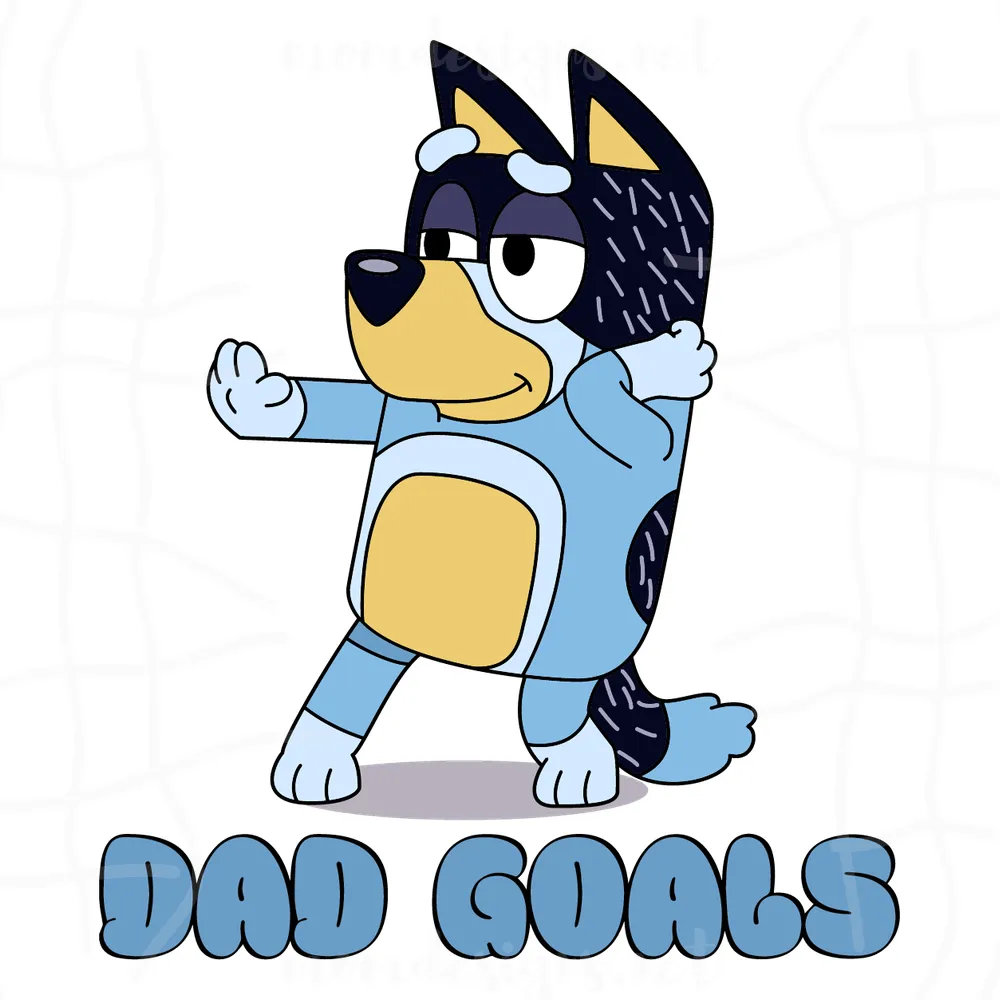 Dad Goals Bluey Svg, Gift For Dad Svg, Fathers Day Svg, Bluey Svg, Bluey Dad Svg, Best Dad Svg, Greatest Dad Svg, Fathers Svg
