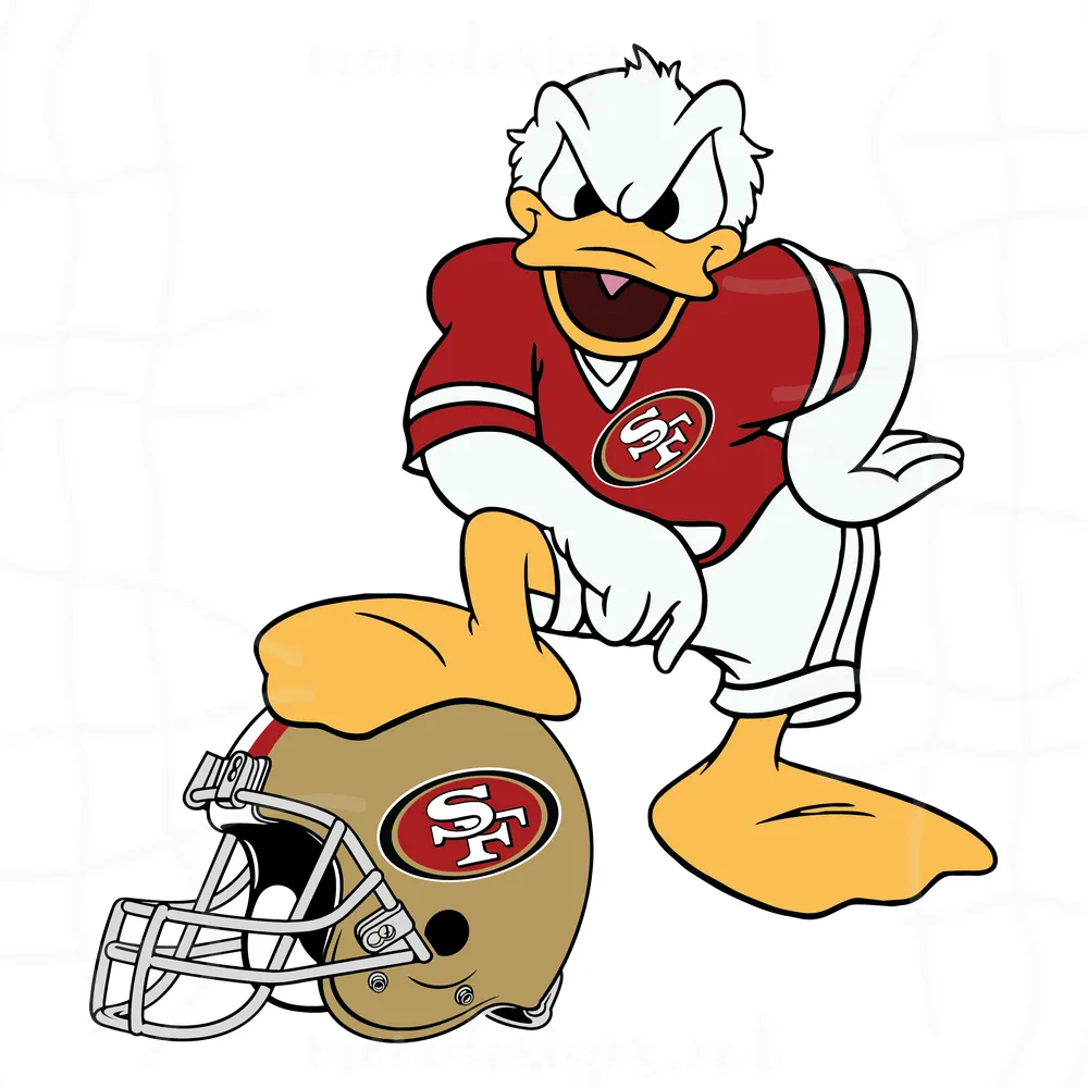 San Francisco 49ers Donald Duck Svg, Sport Svg, San Francisco 49ers, 49ers Svg, 49ers Nfl, 49ers Helmet Svg, Donald Duck Svg, Nfl Svg, Nfl Team Svg, American Football, 49ers Shirt, 49ers Gifts, Super Bowl Svg