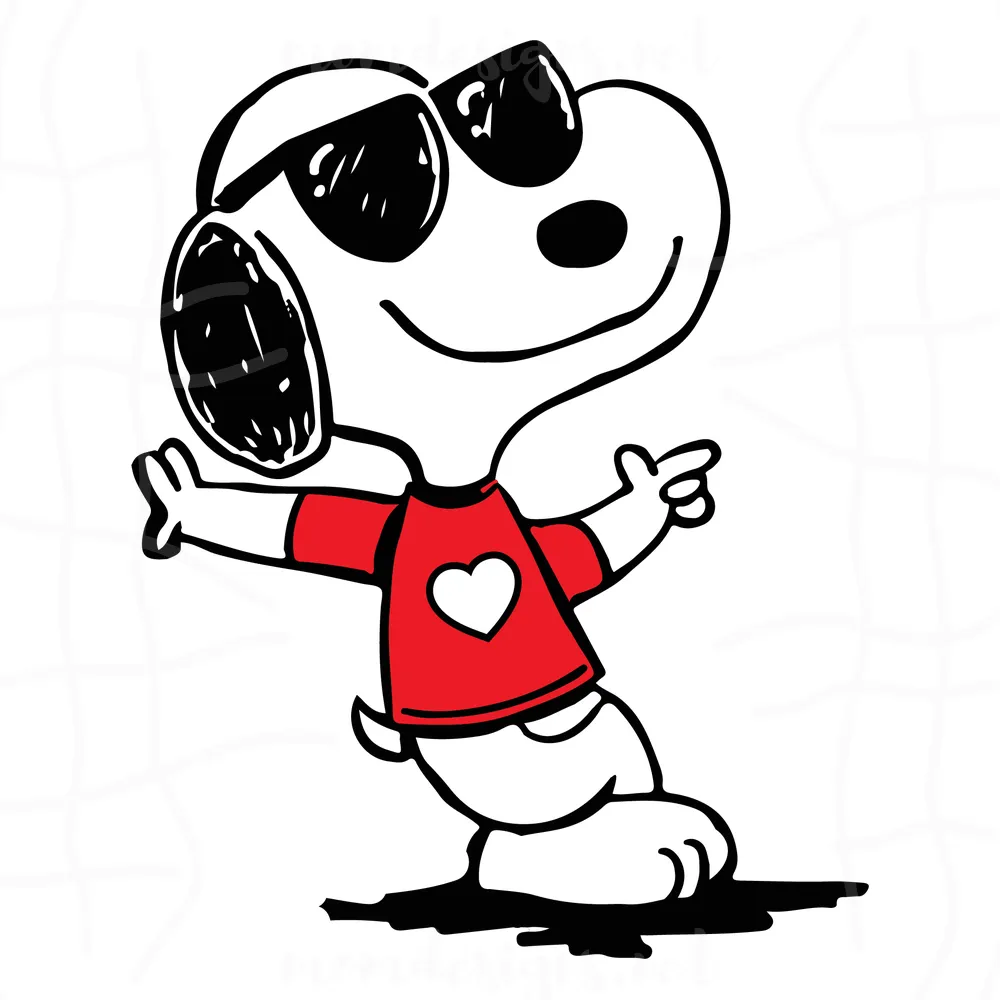 Snoopy Svg, The Peanuts Svg, Snoopy Cute Svg, Snoopy Love Svg, Svg Png Dxf Eps Ai Instant Download