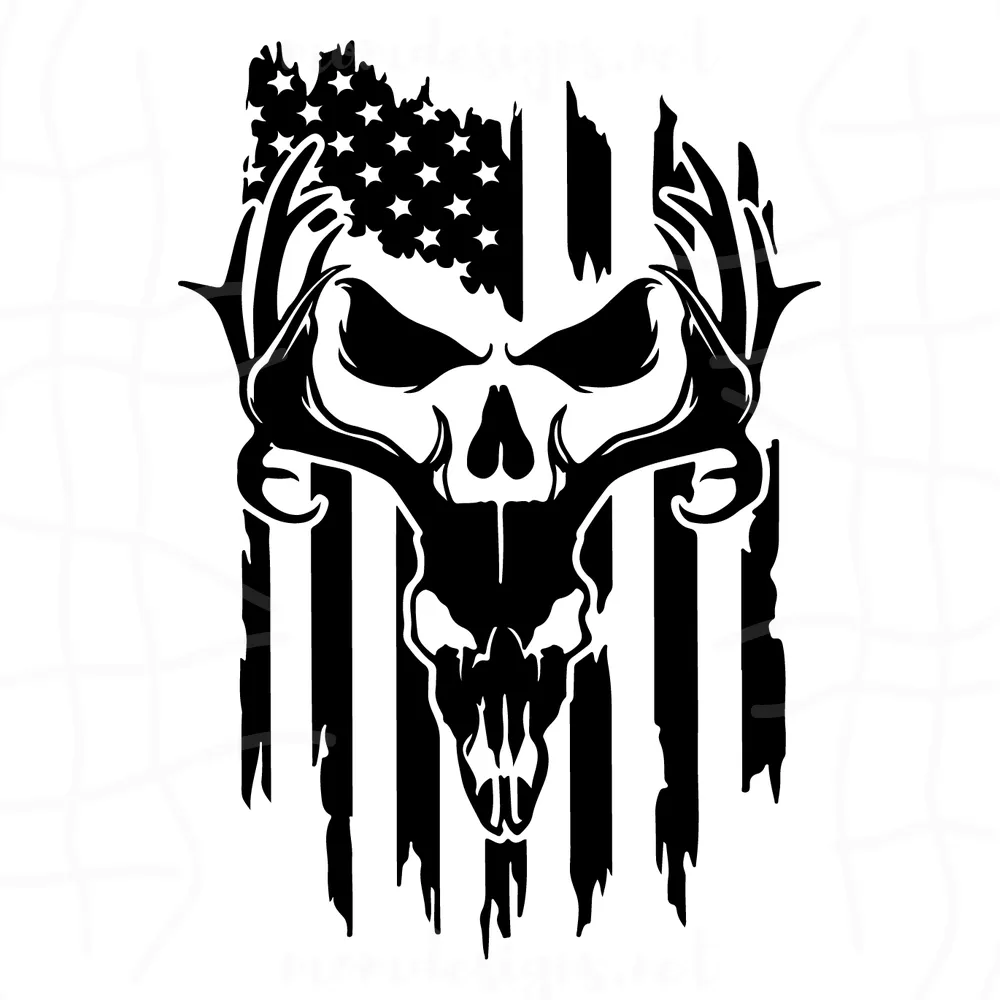US Deer Hunter Svg, Hunting Svg, Deer Skull Svg, Deer Antler Svg, Skull Svg, Deer Hunting Svg, Hunting Svg, American Flag Svg, Flag Svg, Hunter Svg