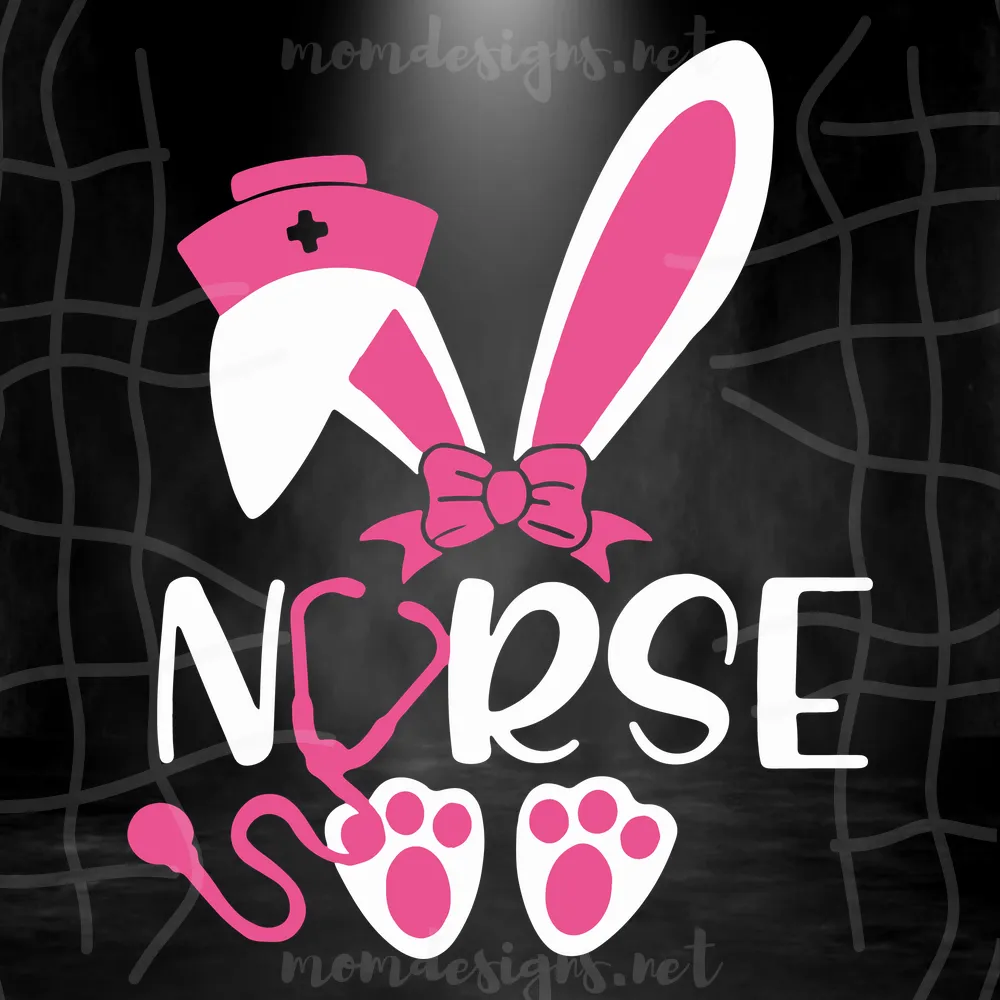 Bunny Nurse Svg, Nurse Svg, Bunny Easter Svg, Bunny Svg, Svg Png Dxf Eps Ai Instant Download