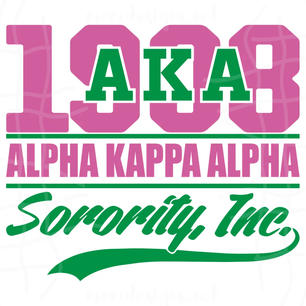 Aka 1908 Alpha Kappa Alpha Sorority Svg, Alpha Kappa Alpha 1908 Svg