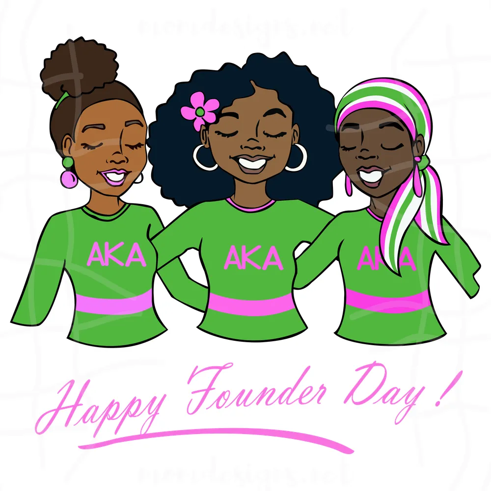 Alpha Kappa Alpha Happy Founder Day png , Funny png, Cricut png Files, png for Cricut, Clipart, Banner png, png for Shirts, Inspirational png