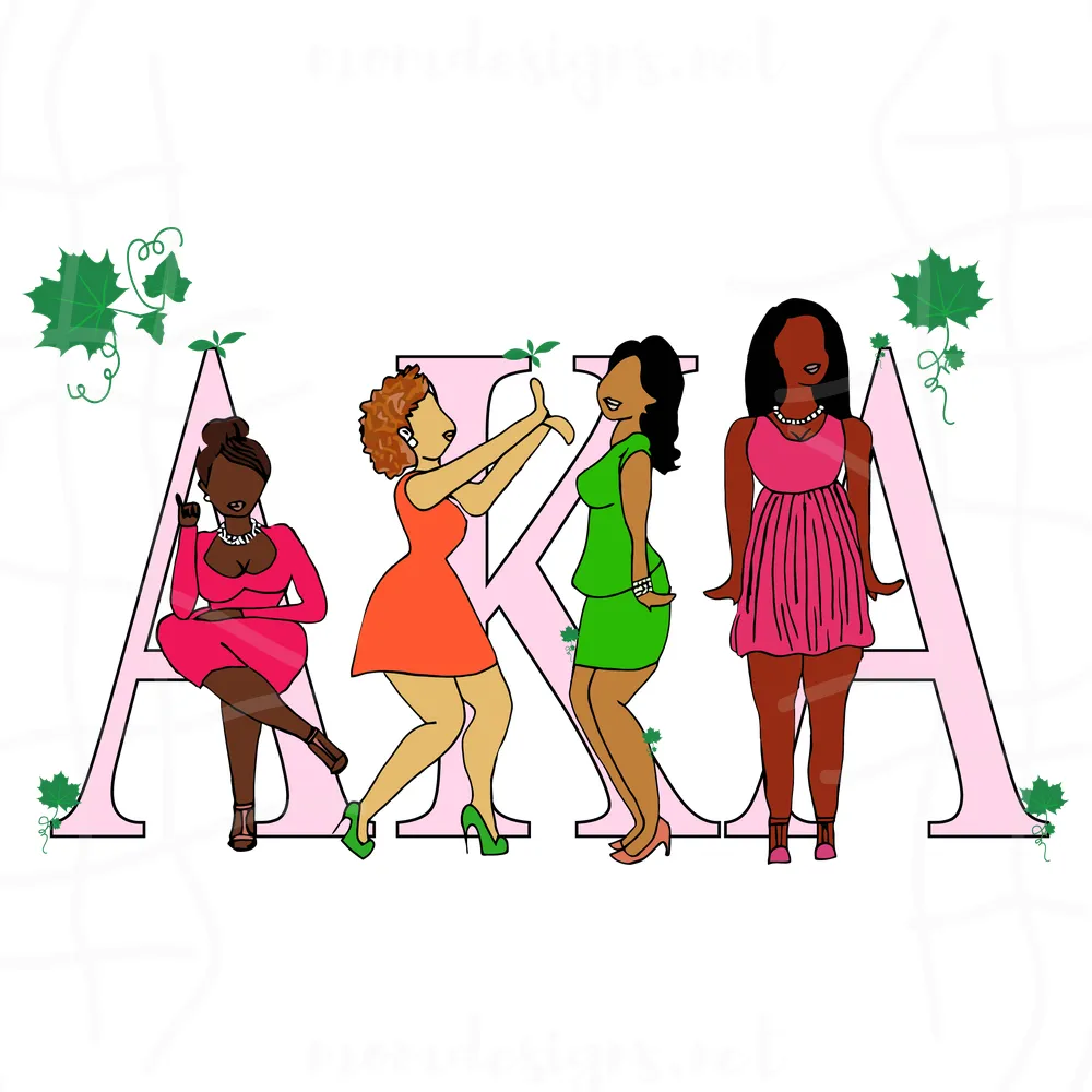 Alpha Kappa Alpha Women png , Sorority png, Funny png, Cricut png Files, png for Cricut, Clipart, Banner png, png for Shirts, Inspirational png