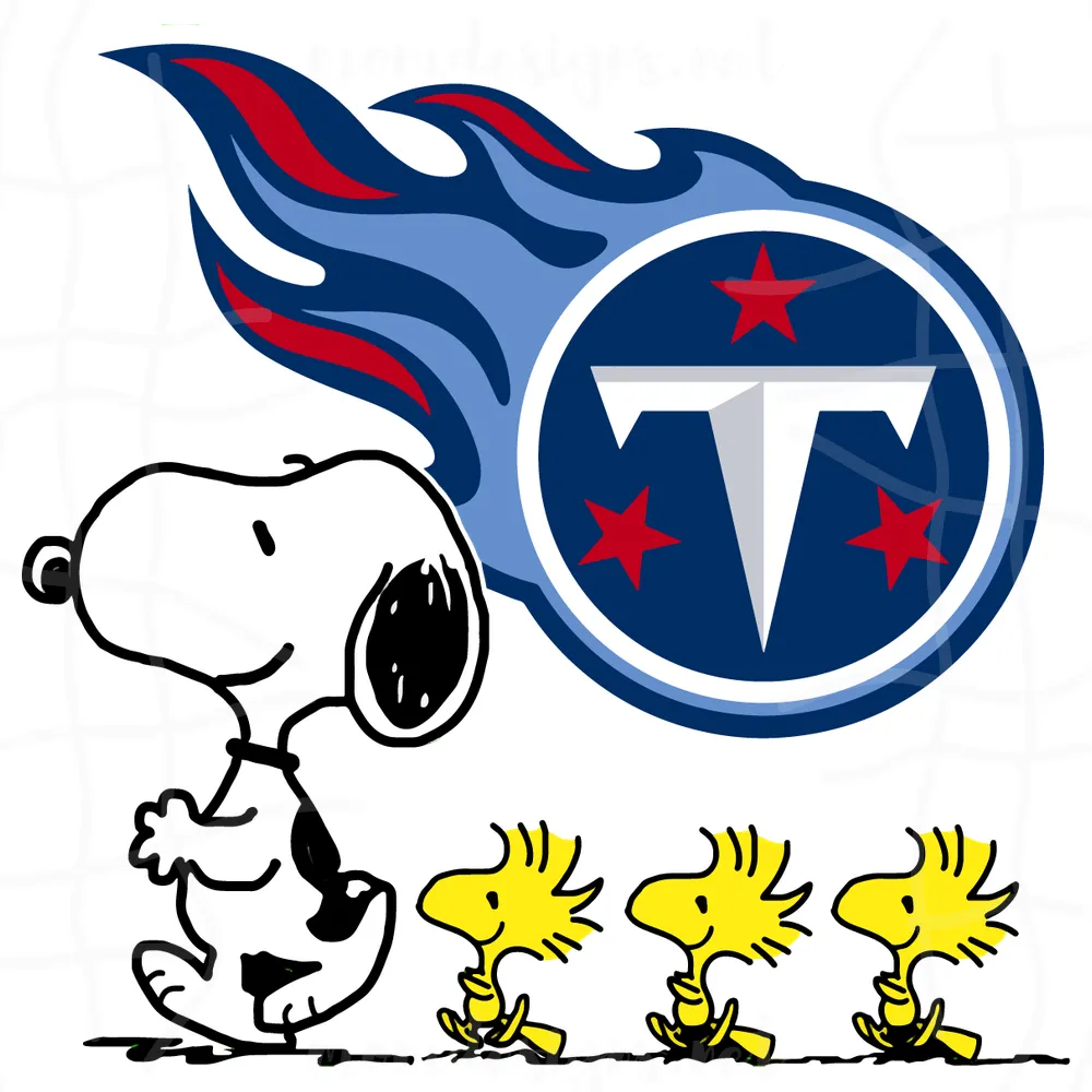 Tennessee Titans Snoopy Woodstock Svg, Tennessee Titans Svg, Titans Nfl Svg