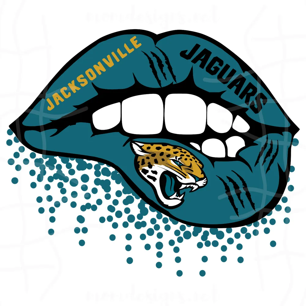 Jacksonville Jaguars lips SVG,SVG Files For Silhouette, Files For Cricut, SVG, DXF, EPS, PNG Instant Download